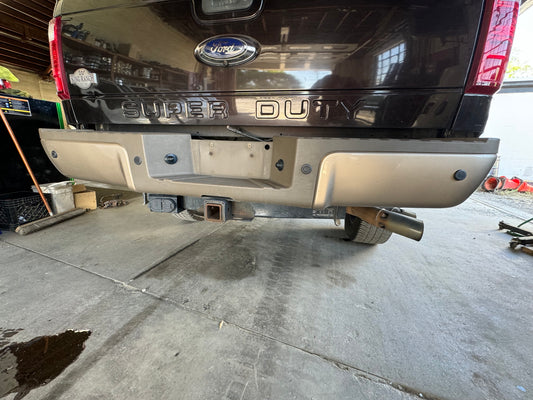 2008-2016 Superduty rear bumper w park assist. Painted adobe #1070