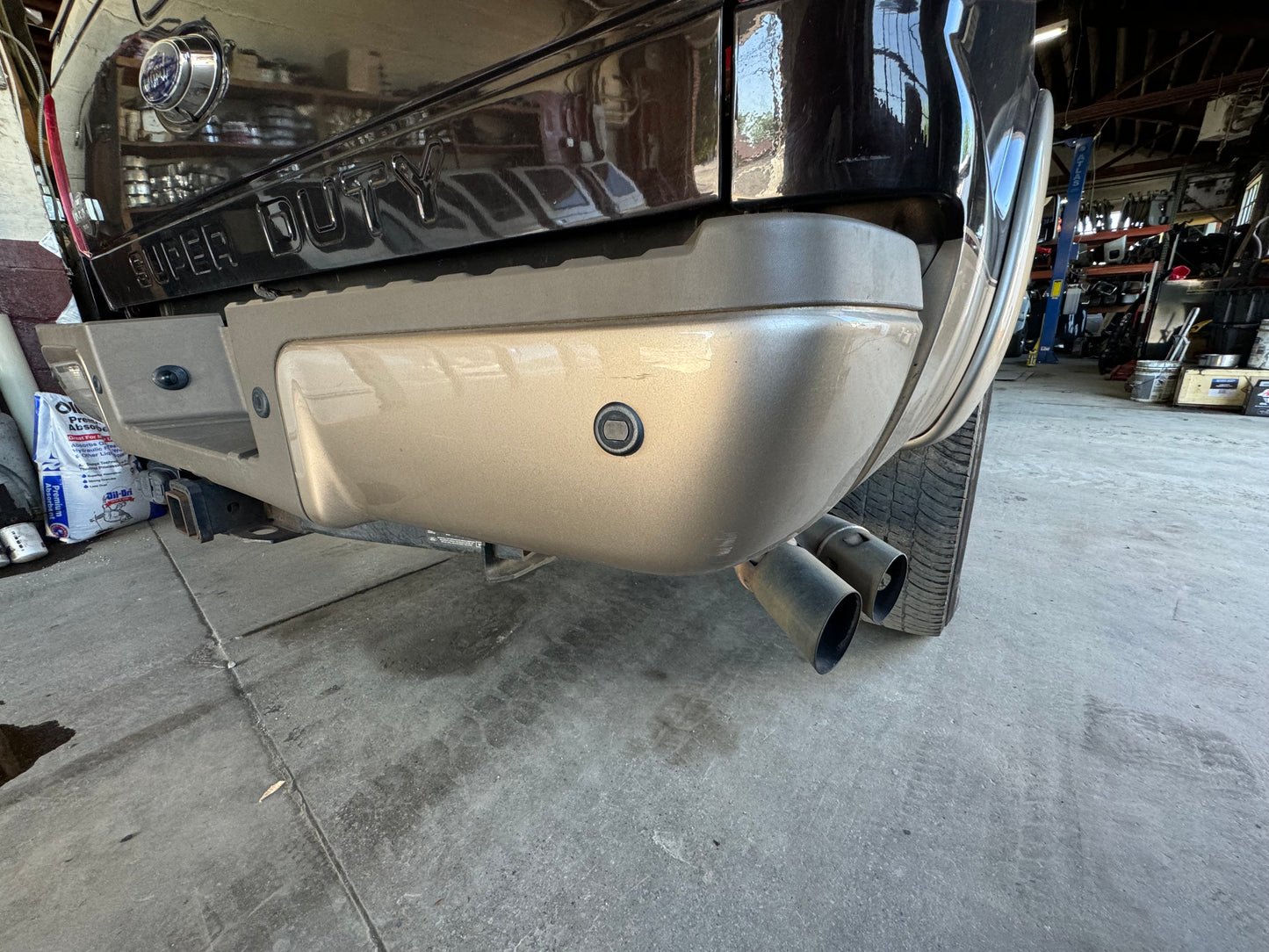 2008-2016 Superduty rear bumper w park assist. Painted adobe #1070