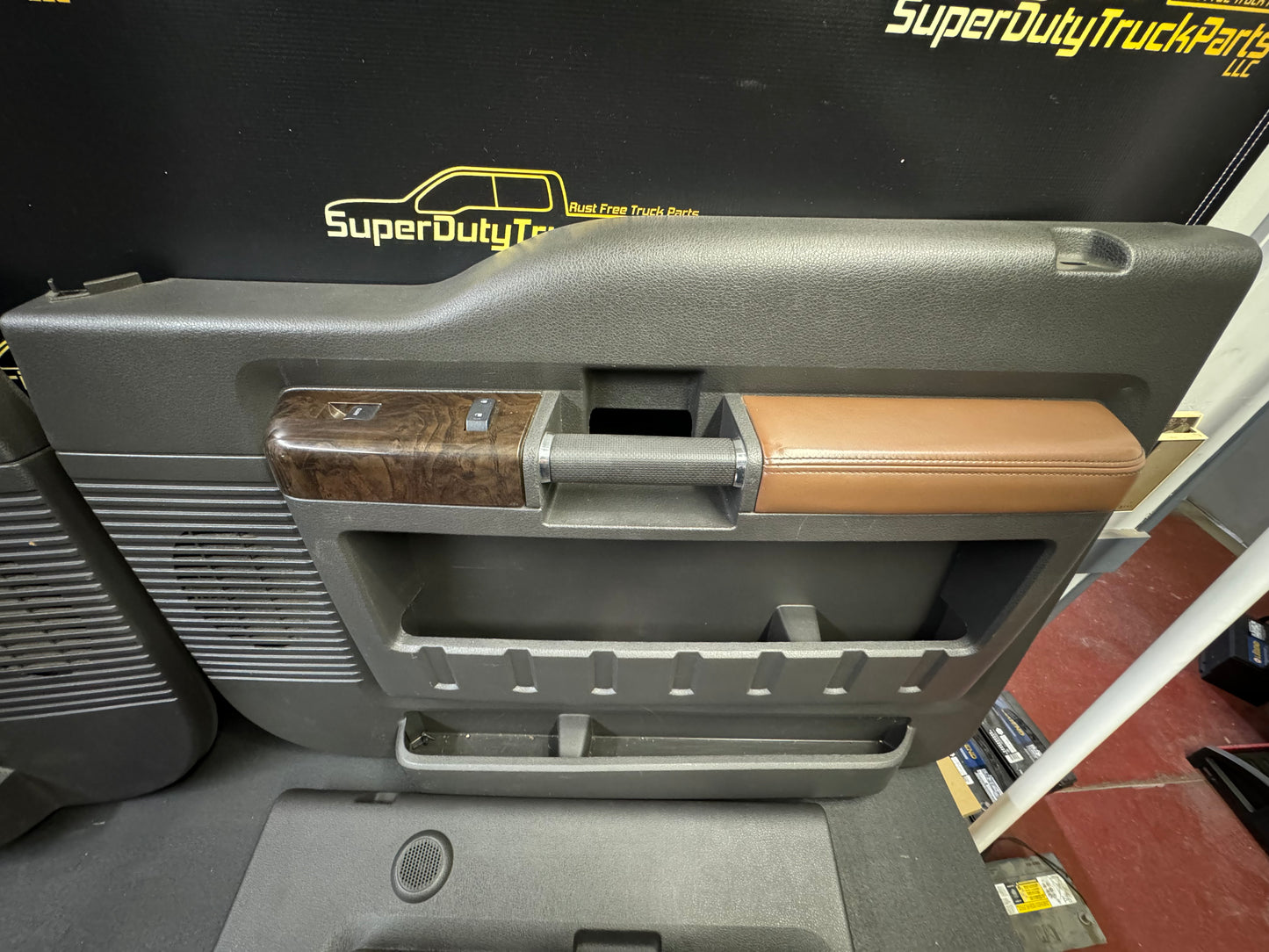 2011-2016 Superduty Platinum Pecan Door Panels