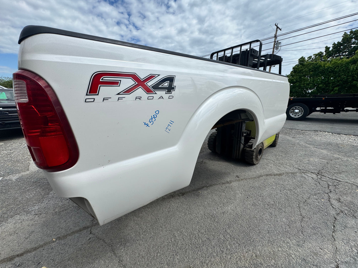 11-16 Superduty 8’ Bed Pearl White UG #12711