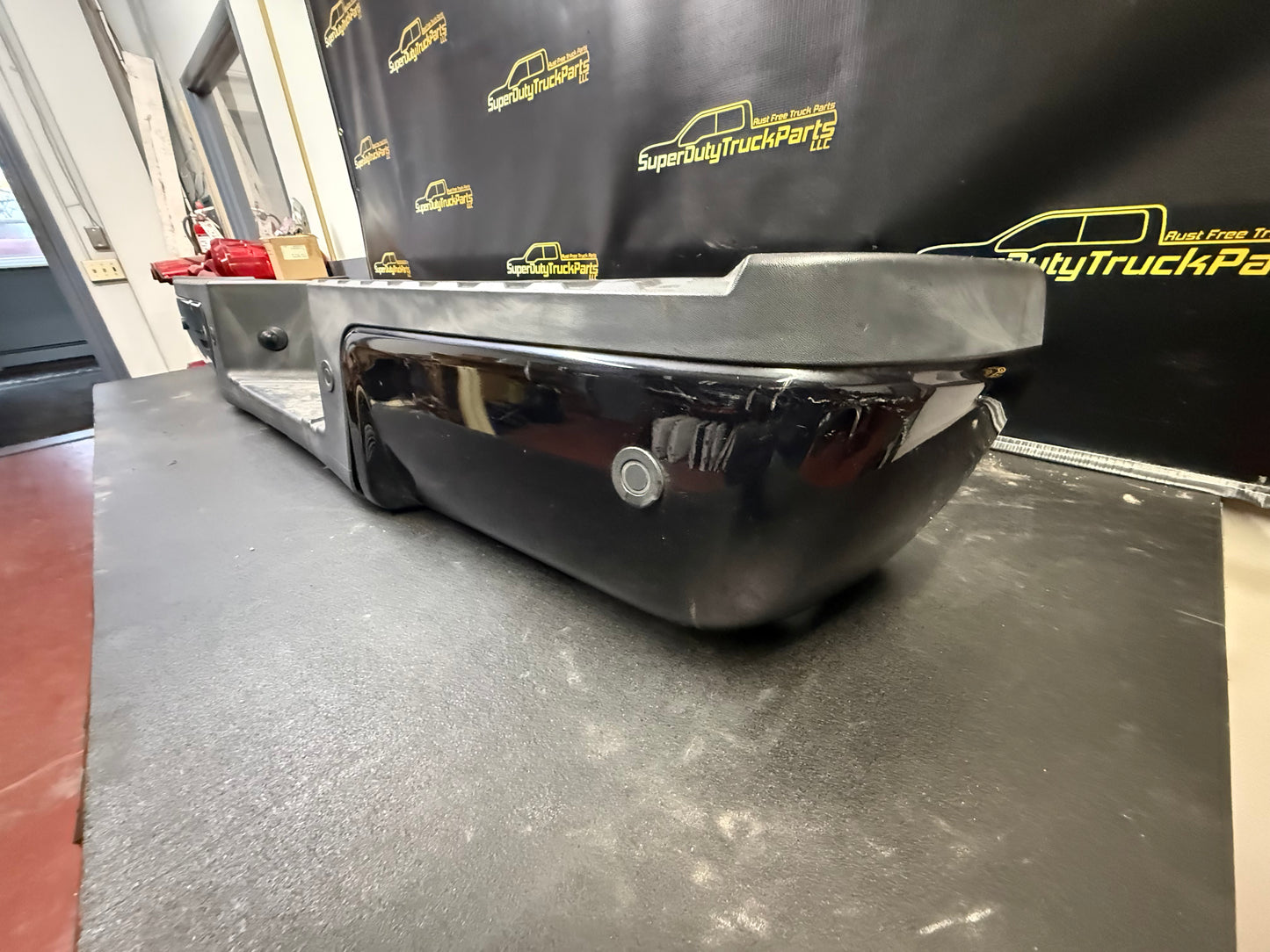 08-16 Superduty Rear Bumper w/ Park Assist Black #1109