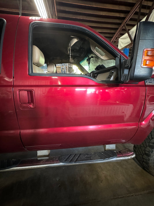 11-16 Superduty RH Front Door Ruby Red #1076