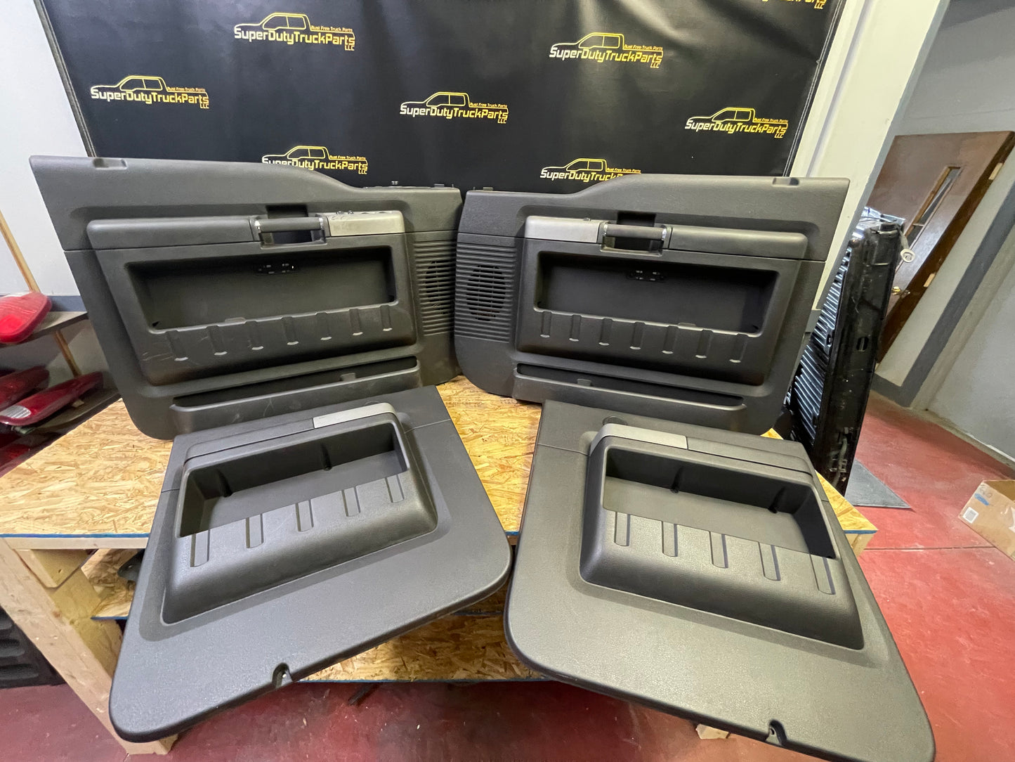 2011-2016 Superduty Black Lariat Door Panels for Crew Cab