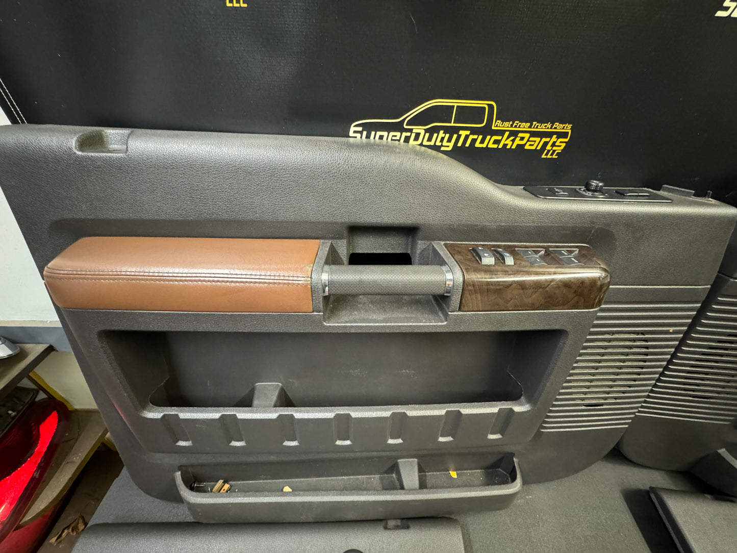 2011-2016 Superduty Platinum Pecan Door Panels