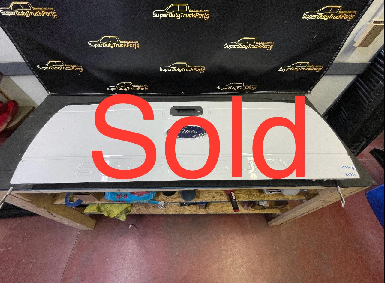 2013-2016 Superduty Tailgate no step no camera (fits 99-16) Oxford white #12614