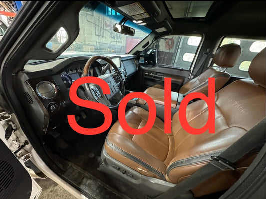 2013-2016 Superduty Platinum seats Pecan