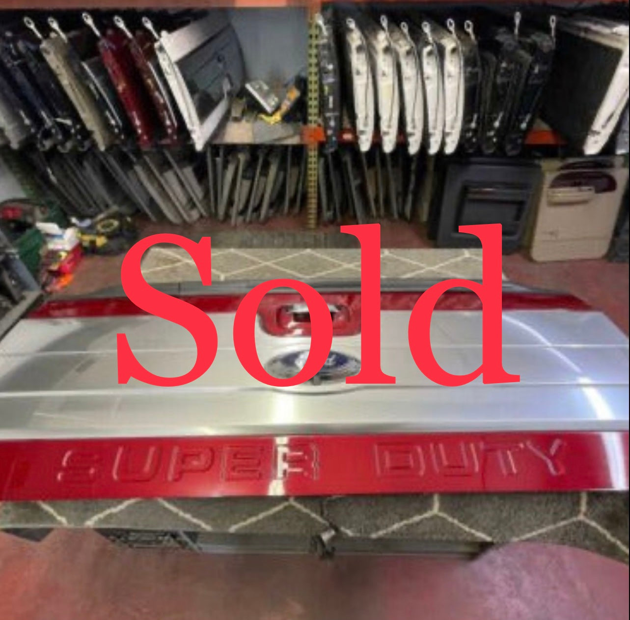 13 14 15 16 Ford F250 350 450 Platinum Tailgate Ruby Red