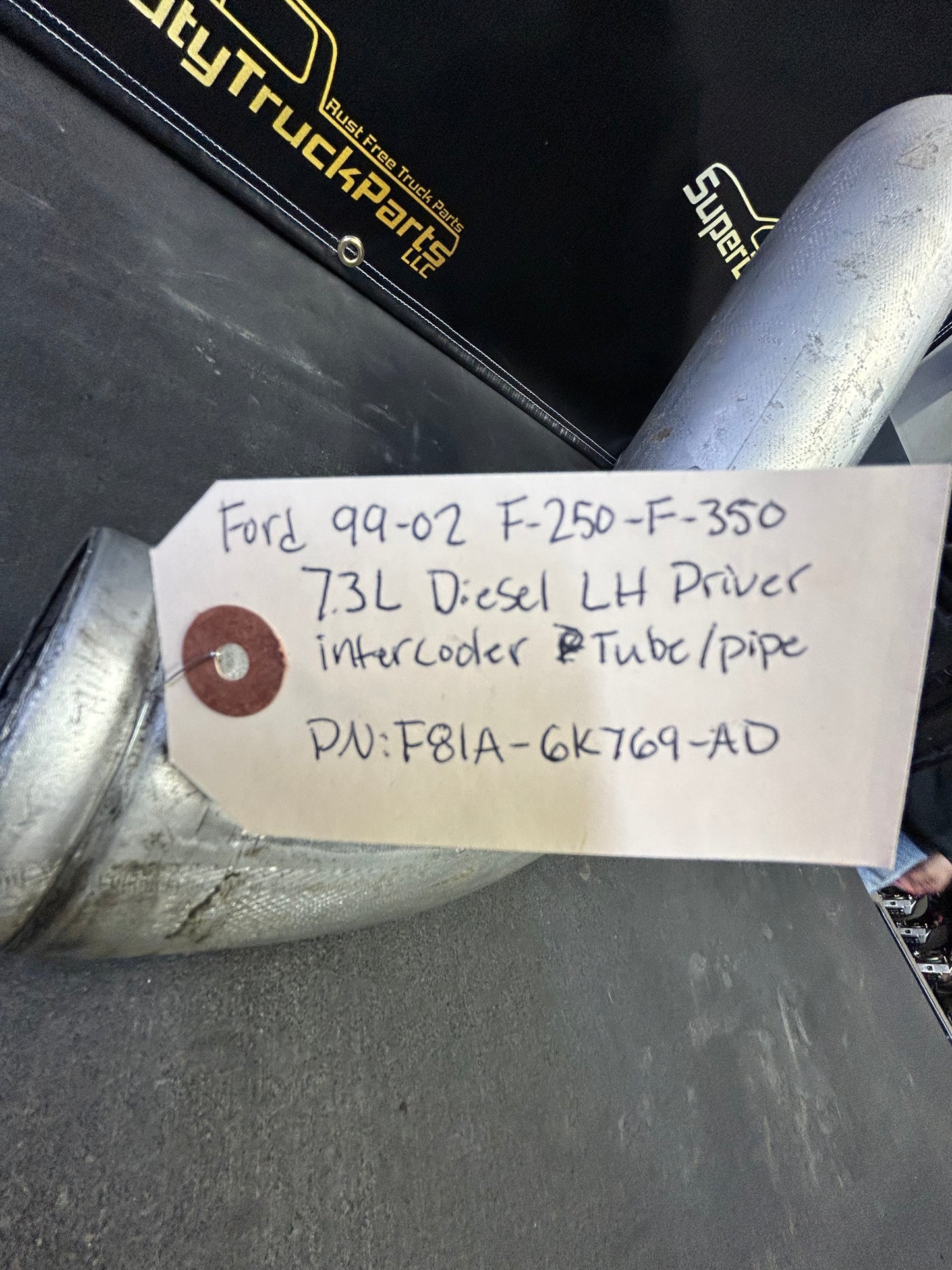 99-02 Superduty 7.3L diesel intercooler pipe. LH