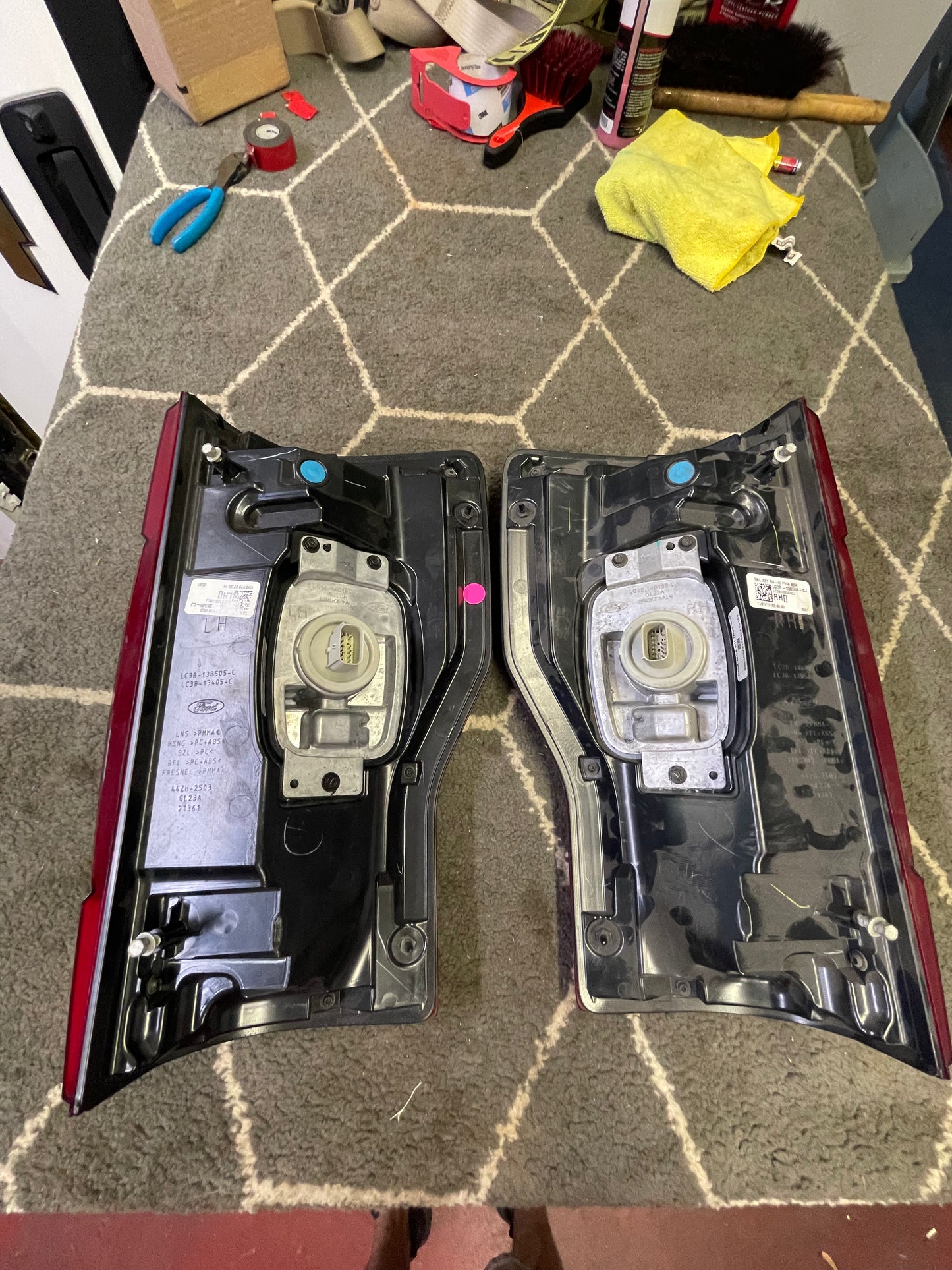 2020 2021 2022 f250 350 450 LED tail lights with blind spot radar SET