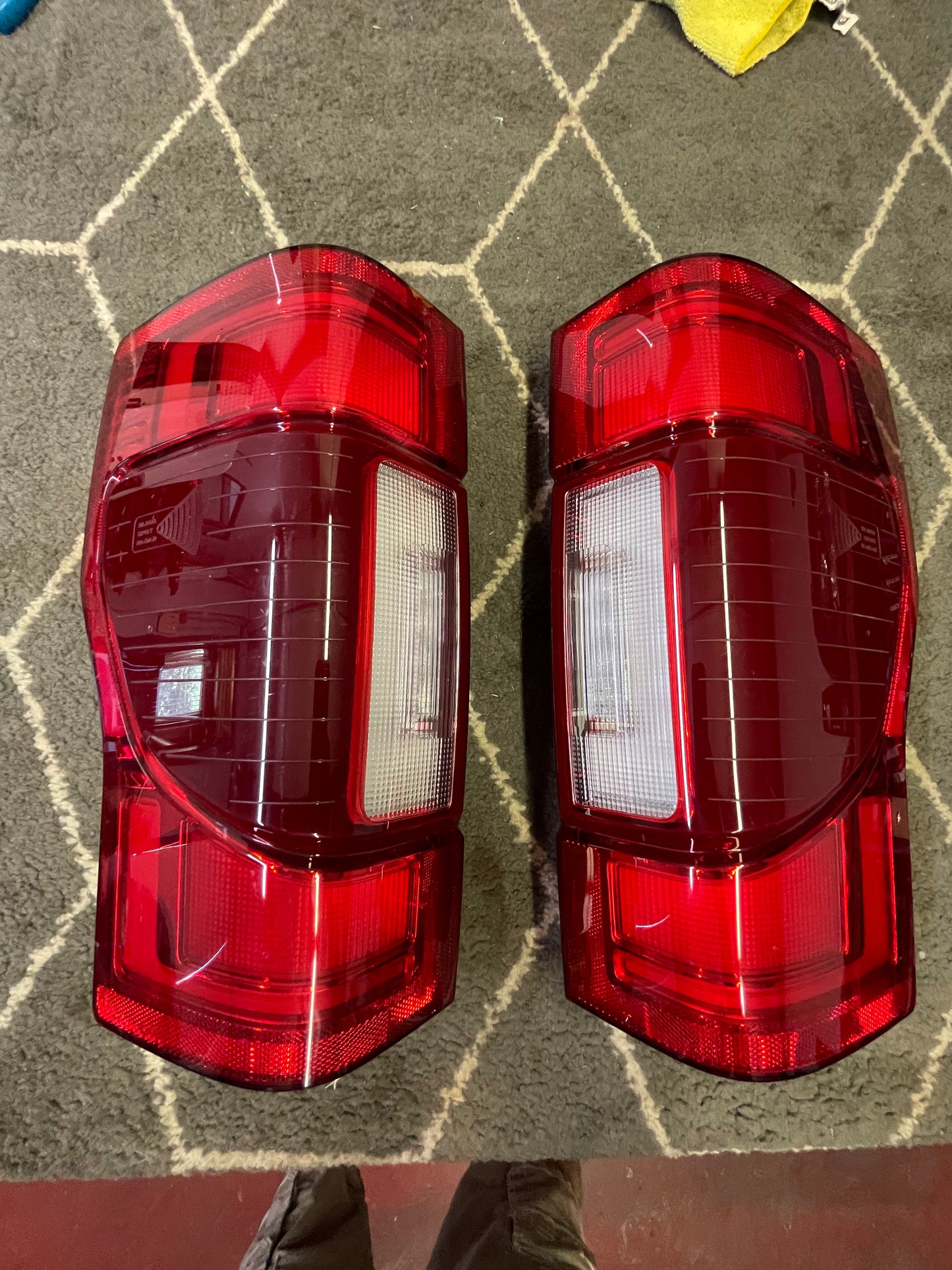 2020 2021 2022 f250 350 450 LED tail lights with blind spot radar SET