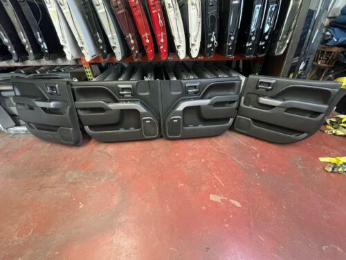 2015-2019 Chevrolet Silverado LTZ Z71 black door trim panels