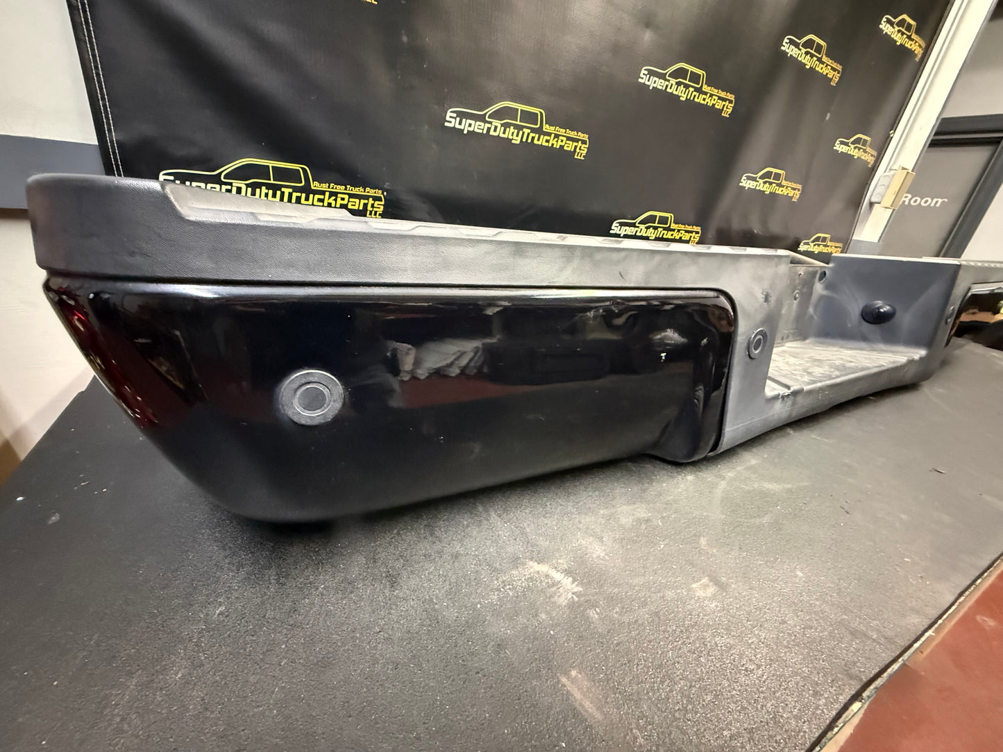 08-16 Superduty Rear Bumper w/ Park Assist Black #1109