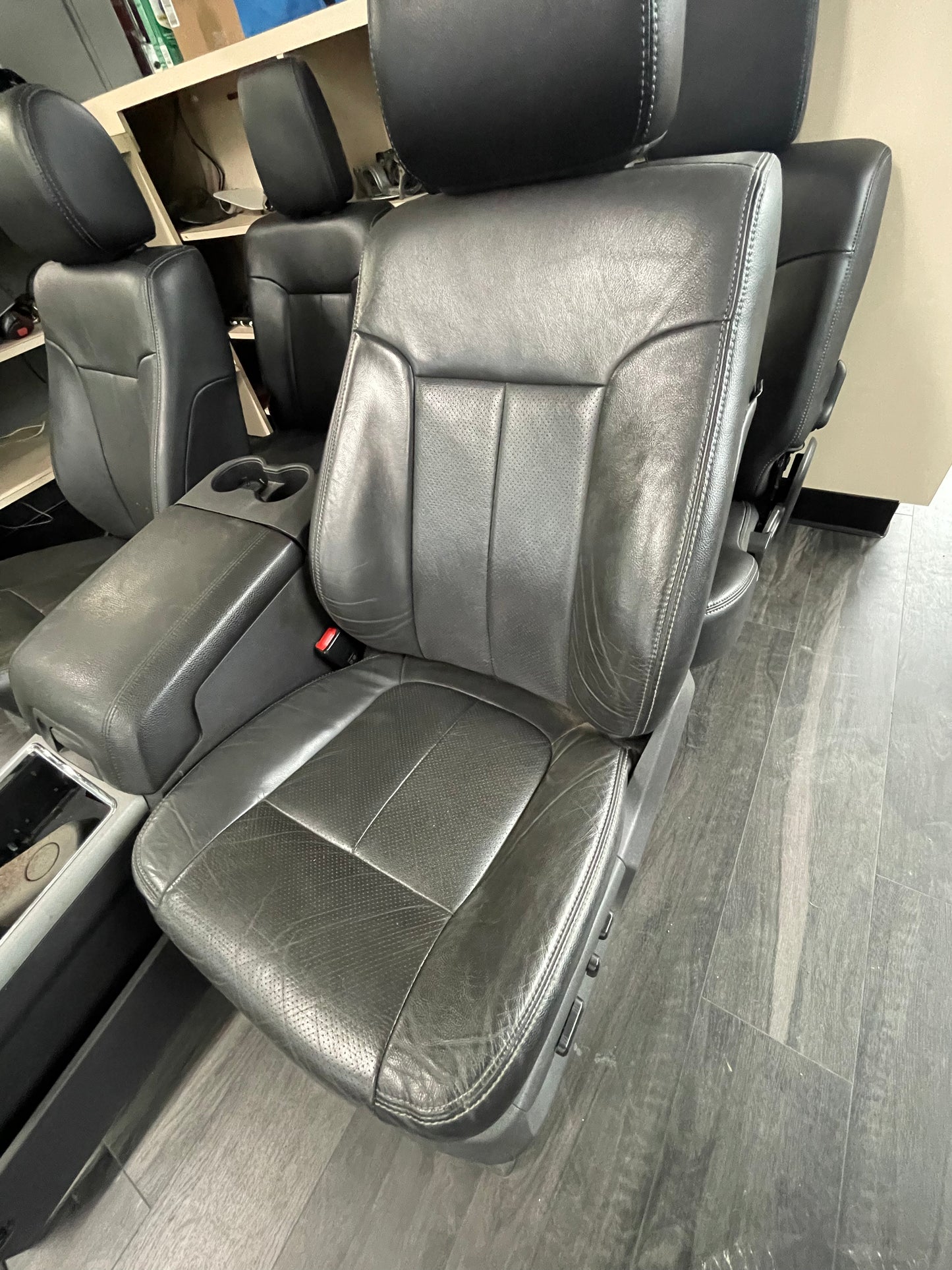 2011-2016 Superduty Lariat Seats Black Crew Cab