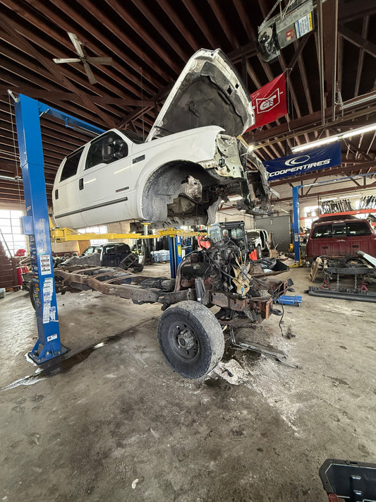 1999-2001 style Superduty Crew Cab #1104 SOLD STRIPPED GLASS ONLY