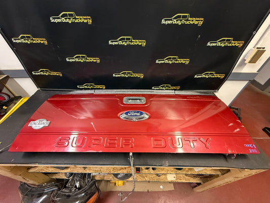 2011-2016 Ford Super Duty Tailgate step/ camera Ruby Red RR #1108