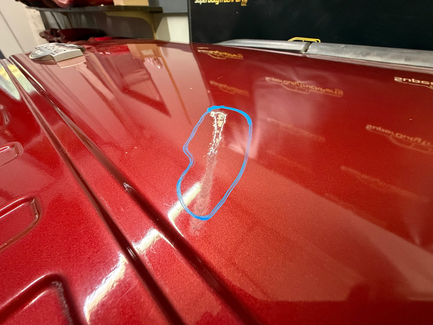 2011-2016 Ford Super Duty Tailgate step/ camera Ruby Red RR #1108